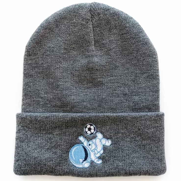 Astronaut Soccer Knit Beanie